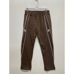 Darc Sport Wolves Men's Joggers Medium Dual Fleece Darby Track Pants Brown NWT